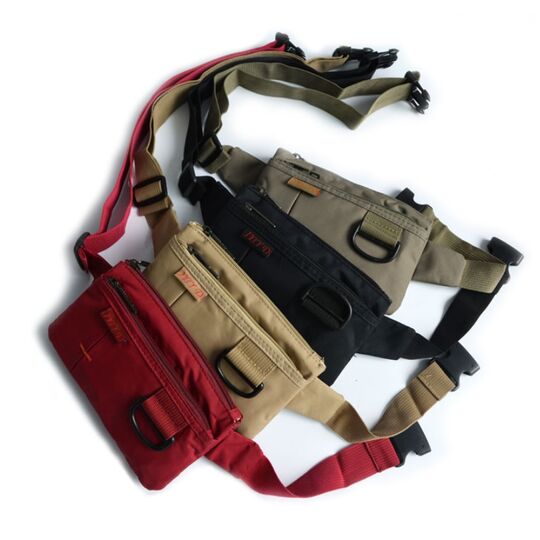 Сумка поясна, бананка, червона П1286