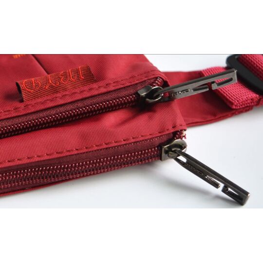 Сумка поясна, бананка, червона П1286