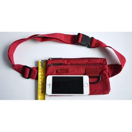 Сумка поясна, бананка, червона П1286