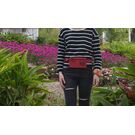 Сумка поясна, бананка, червона П1286