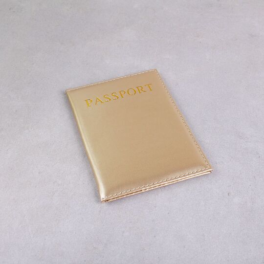 Обкладинка для паспорта, золотиста П1287