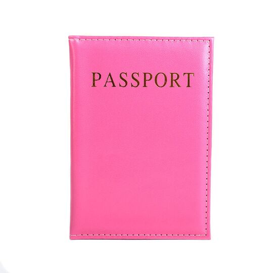 Обложка для паспорта, розовая П1288
