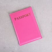 Обложка для паспорта, розовая П1288