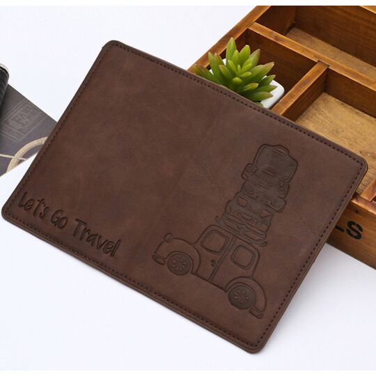 Обкладинка для паспорта, коричнева П1295 Обкладинка для паспорта, коричнева П1295