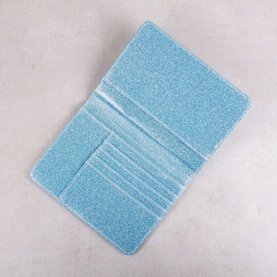 Обложка для паспорта, голубая П1299