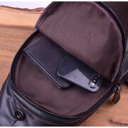 Мужская сумка слинг на плечо AETOO, коричневая П1301