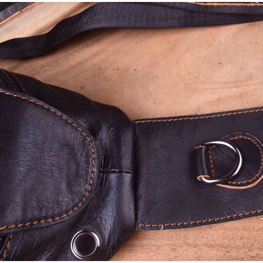 Чоловіча сумка слінг на плече AETOO, коричнева П1301