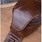 Чоловіча сумка слінг на плече AETOO, коричнева П1301