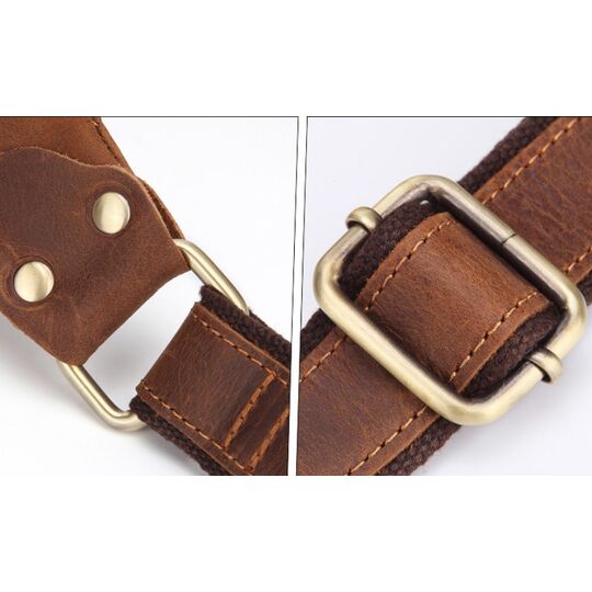 Чоловіча сумка поясна, бананка Misfits, коричнева П1302 Чоловіча сумка поясна, бананка Misfits, коричнева П1302