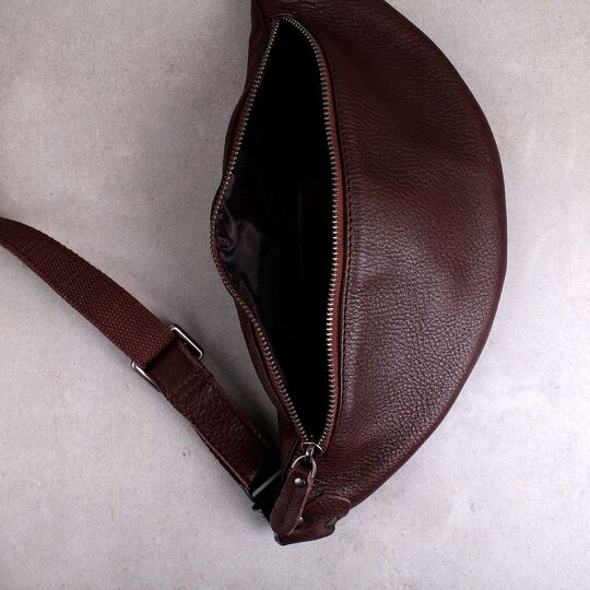 Мужская сумка поясная, бананка Misfits, коричневая П1304