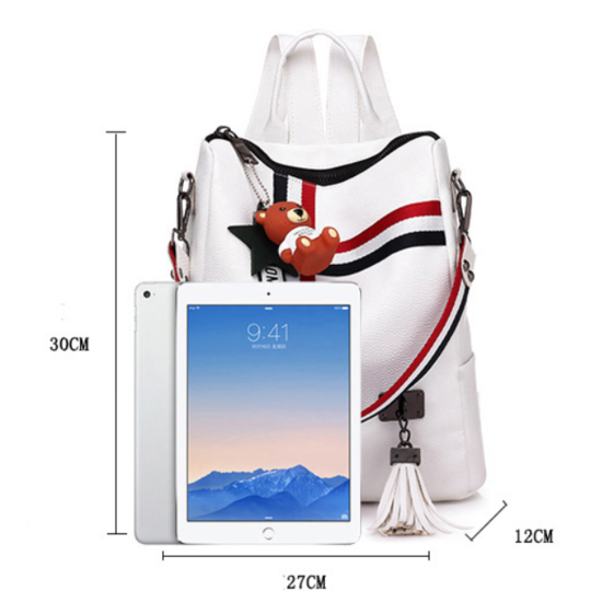 Жіночий рюкзак LISM, сріблястий П1324