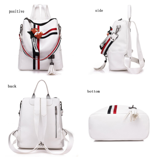 Жіночий рюкзак LISM, сріблястий П1324