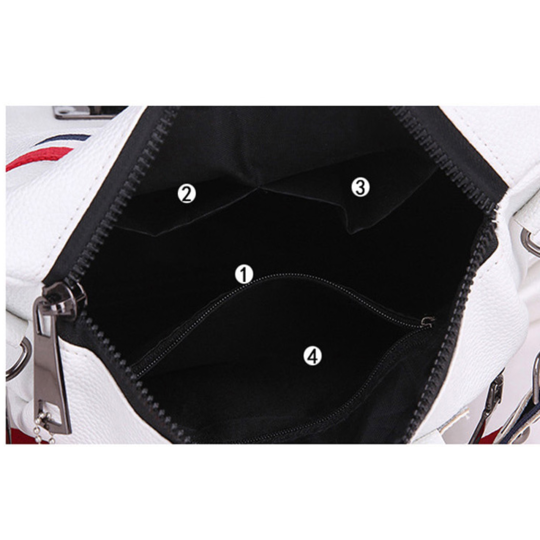 Жіночий рюкзак LISM, сріблястий П1324