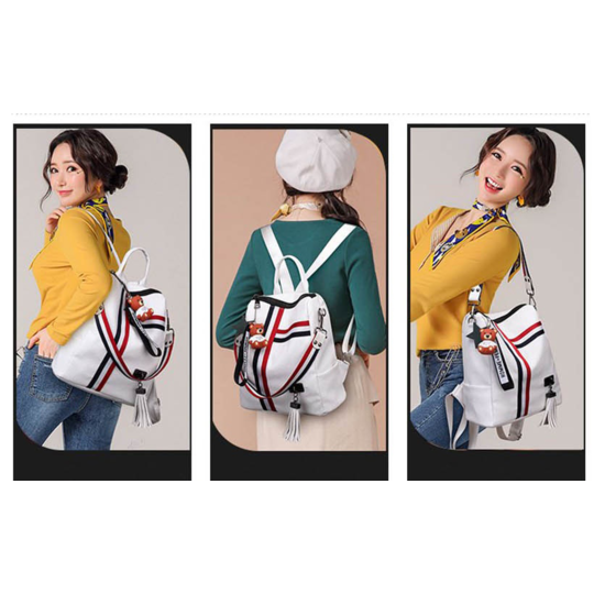 Жіночий рюкзак LISM, сріблястий П1324