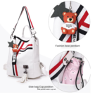 Жіночий рюкзак LISM, сріблястий П1324