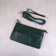 Женская сумка клатч, зеленая П1332