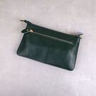 Женская сумка клатч, зеленая П1332