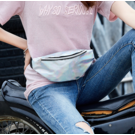 Жіноча поясна сумка, бананка, фіолетова П1338