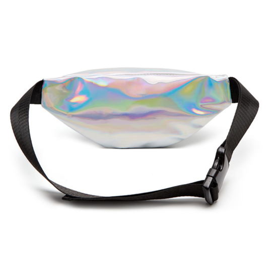 Жіноча поясна сумка, бананка, фіолетова П1338