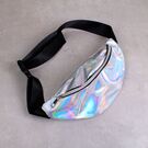 Женская поясная сумка, бананка, белая П1339 Женская поясная сумка, бананка, белая П1339