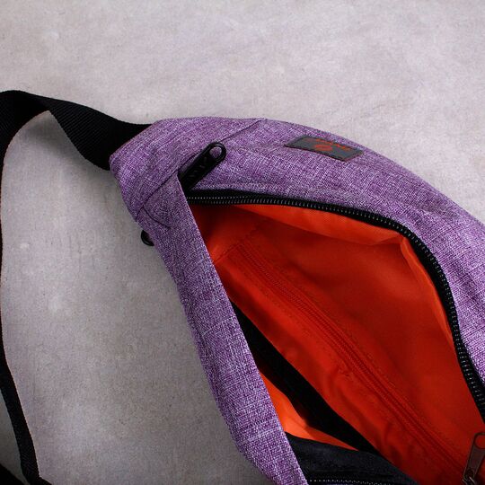 Сумка поясна, бананка TINYAT, фіолетова П1343