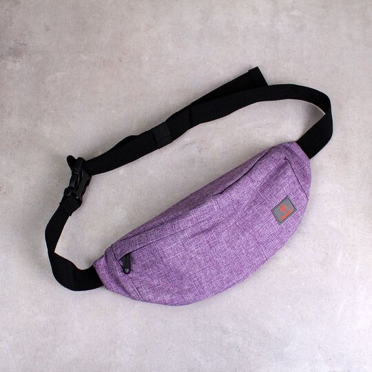 Сумка поясна, бананка TINYAT, фіолетова П1343