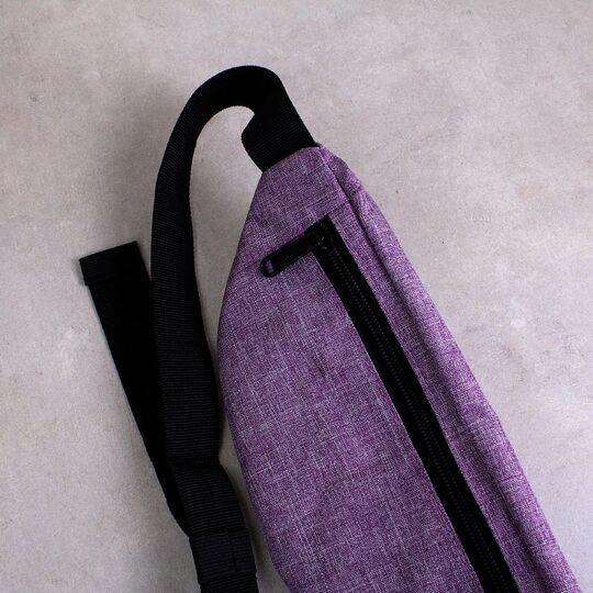 Сумка поясна, бананка TINYAT, фіолетова П1343