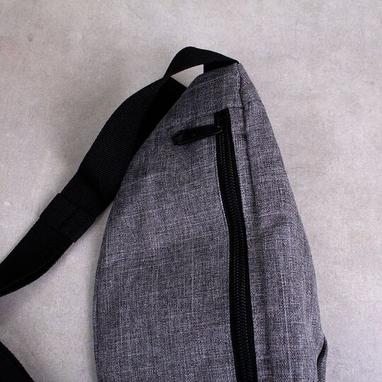 Сумка поясная, бананка TINYAT, серая П1346