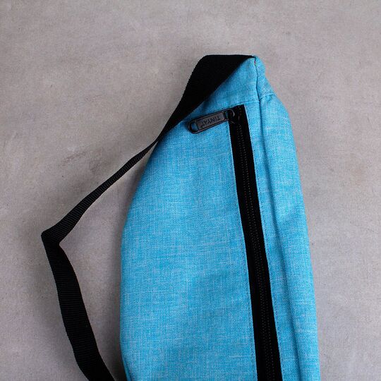 Сумка поясна, бананка TINYAT, блакитна П1347