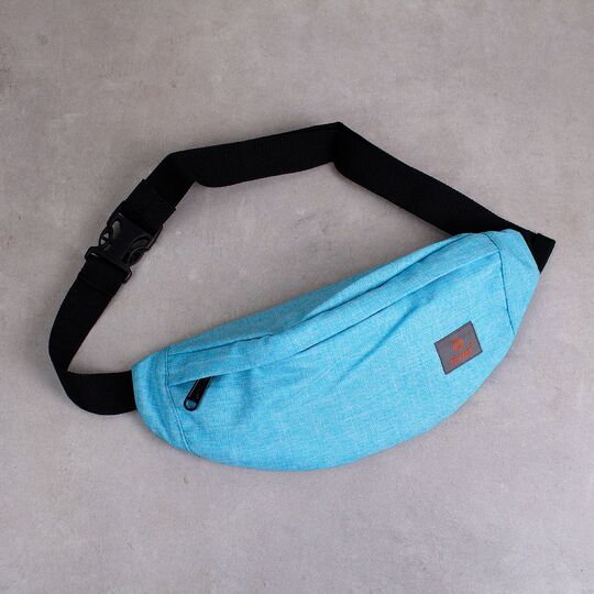 Сумка поясна, бананка TINYAT, блакитна П1347