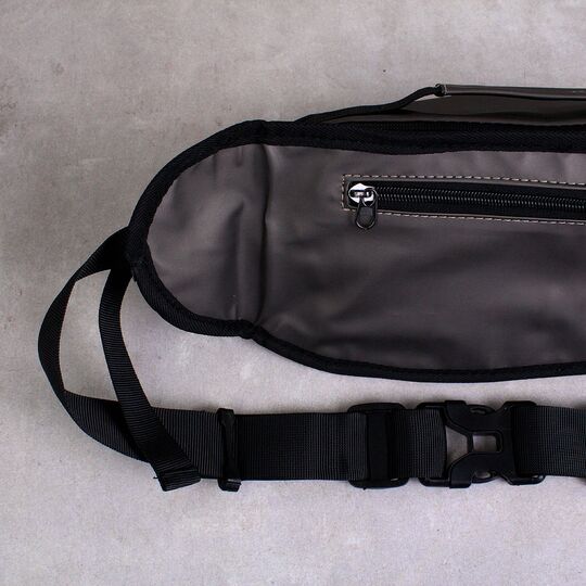 Чоловіча сумка поясна, бананка, хакі П1350 Чоловіча сумка поясна, бананка, хакі П1350