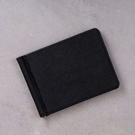 Зажим, кошелек, черный П1353