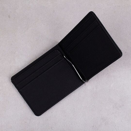 Зажим, кошелек, черный П1353