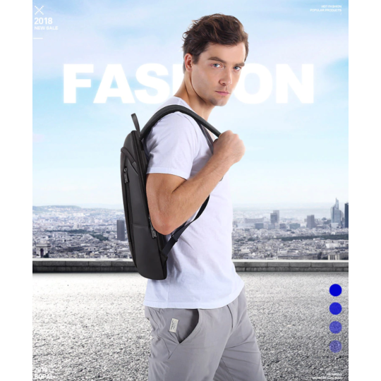 Мужской рюкзак BOPAI для ноутбука, черный П1356