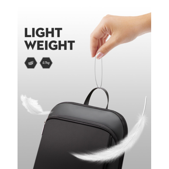 Мужской рюкзак BOPAI для ноутбука, черный П1356