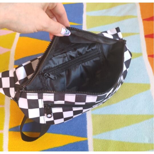 Сумка поясная, бананка, черная П1360