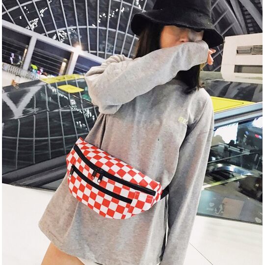 Сумка поясная, бананка, черная П1360