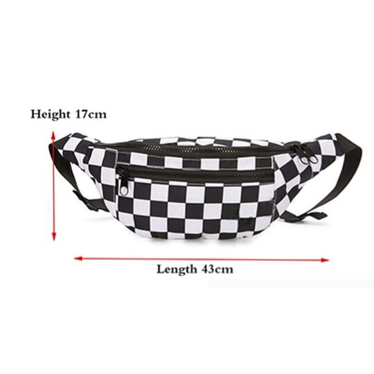 Сумка на пояс, бананка, чорна П1362