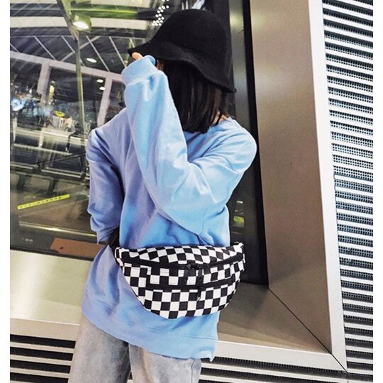 Сумка на пояс, бананка, чорна П1362