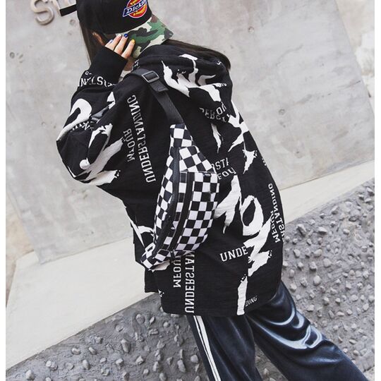 Сумка на пояс, бананка, чорна П1362