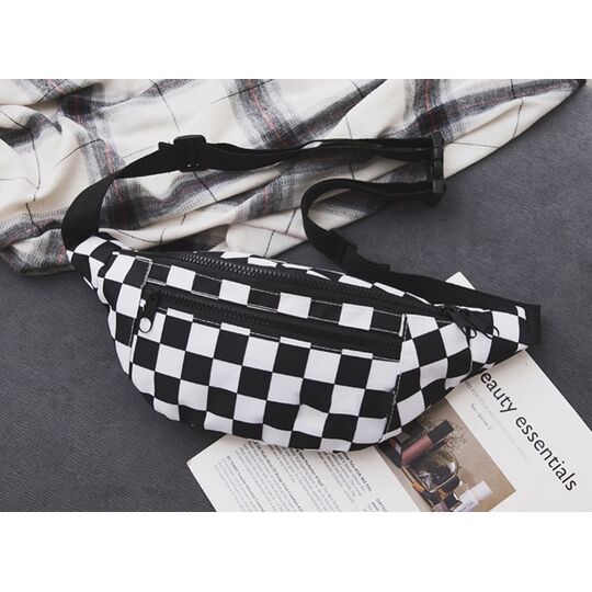 Сумка на пояс, бананка, чорна П1362