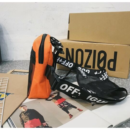 Вулична сумка, жилет, нагрудна, помаранчева П1364