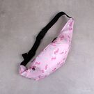 Женская поясная сумка, бананка SWDF, розовая П1371