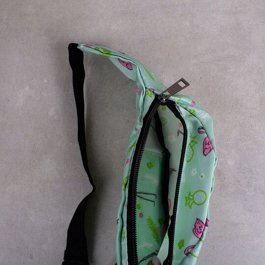 Жіноча поясна сумка, бананка SWDF, зелена П1373