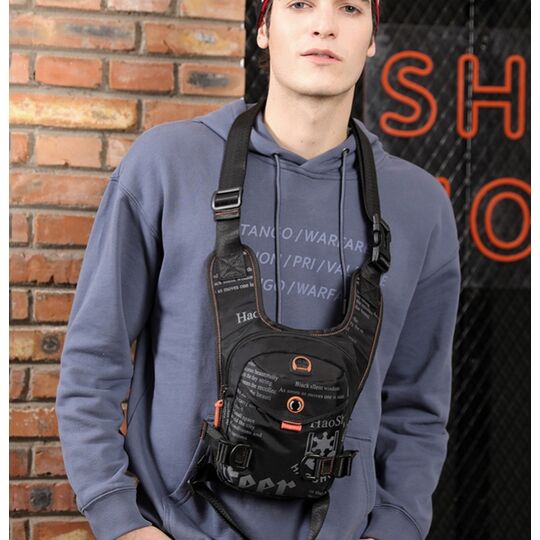 Чоловіча сумка поясна, бананка, на стегно, зелена П1375