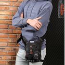 Чоловіча сумка поясна, бананка, на стегно, синя П1377