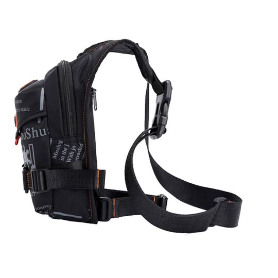 Чоловіча сумка поясна, бананка, на стегно, синя П1377