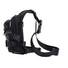 Мужская сумка поясная, бананка, на бедро, черная П1378