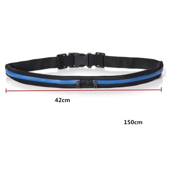 Мини сумка поясная, бананка, синяя П1383