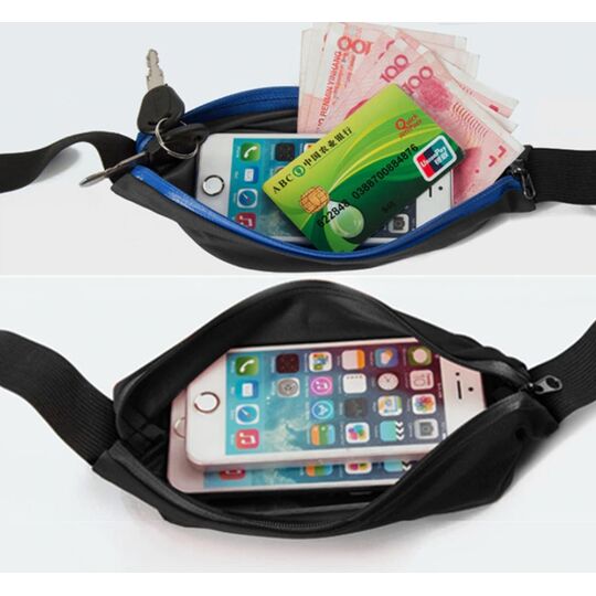 Мини сумка поясная, бананка, розовая П1388